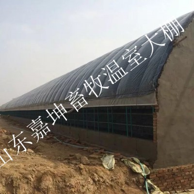 連棟式畜牧溫室雞棚 畜牧溫室牛羊棚 全封閉畜牧溫室養殖大棚